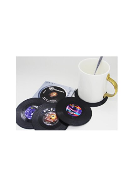 Vox Art Plak Tasarım Bardak Altığı 4 Lü