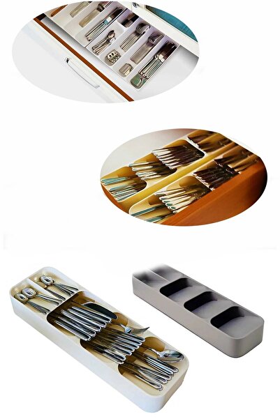 Palmiye Home Çekmece İçi Kaşıklık 5 Bölmeli Çatal Kaşık Düzenleyici