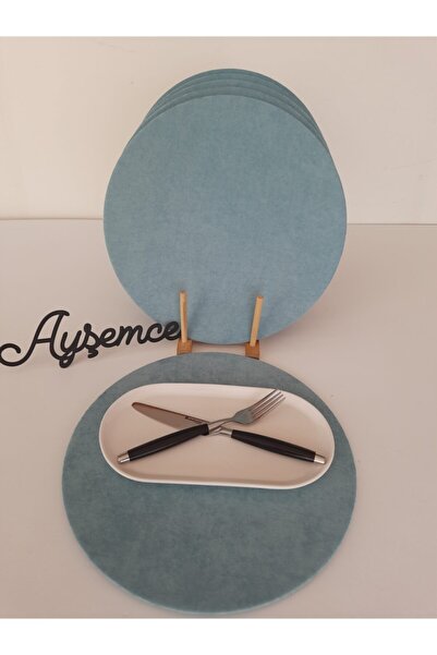 Ayşemce Αμερικάνικο Σερβίτσιο 6 τεμαχίων Supla σε πράσινο χρώμα μέντας