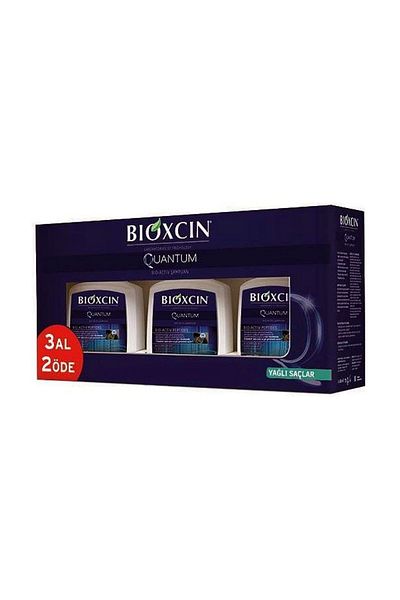 Bioxcin Quantum Shampoo - Oily Hair, 3 Pack Pay 2