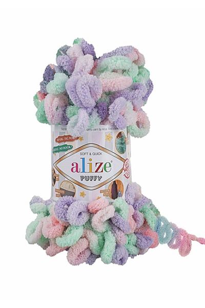 Alize Ață pentru tricotat manual Puffy Color 5938