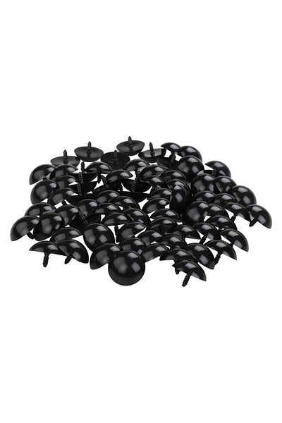 Asrın Store 30 mm Black Amigurumi Screw Eye - 100 pcs
