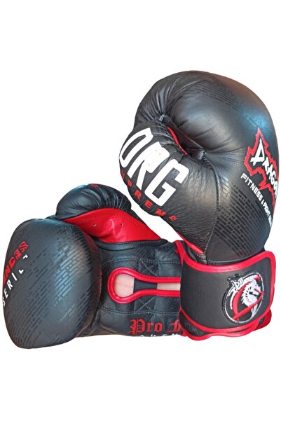 Dragon Supreme Leather Kickboxing, Muay Thai And Boxing Gloves Black