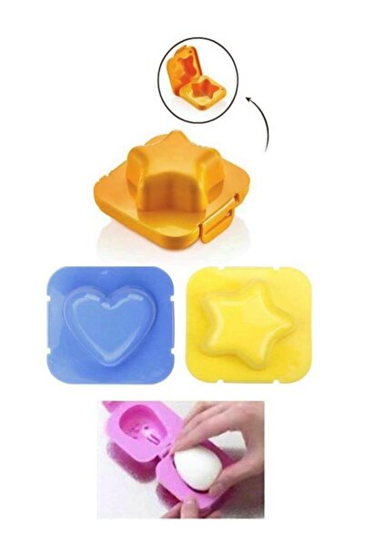 FırsatVar Yumurta Haşalma Kalıbı Seti Şekilli Kalıplar 2 Adet Plastik Kalıp