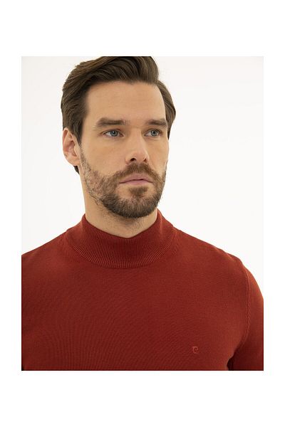 Pierre Cardin Ανδρικό πλεκτό πουλόβερ με λεπτή εφαρμογή μισό ζιβάγκο