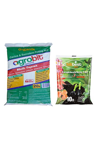 agrobit Akıllı 20lt Kaktüs Toprağı Bitbest Bio 10lt Bitki Ve Saksı Toprağı