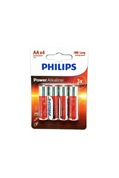 Philips Power Alkalin Kalem Pil 4xaa 1.5volt Kalem Pil Lr6