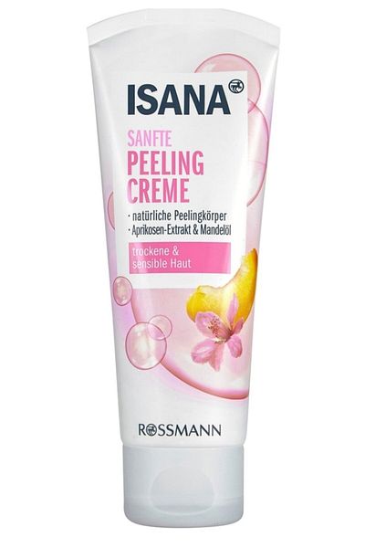 ISANA Peeling Cream with Apricot Extract and Almond Oil for Dry and Sensitive Skin 75 ml -