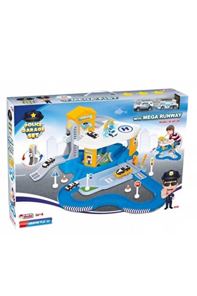 DEDE Two Storey Police Garage Set and Mega Track 03348