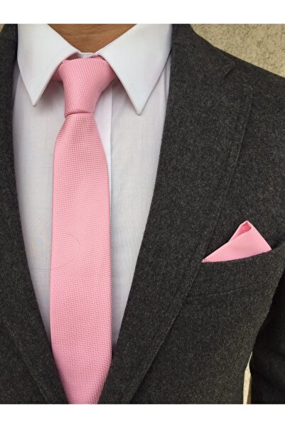 Tezgah İstanbul Pink Tie Handkerchief Set