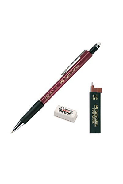 Faber Castell Faber Grip Iı 1345 0.5 Uçlu Kalem Seti Bordo (5091207100)