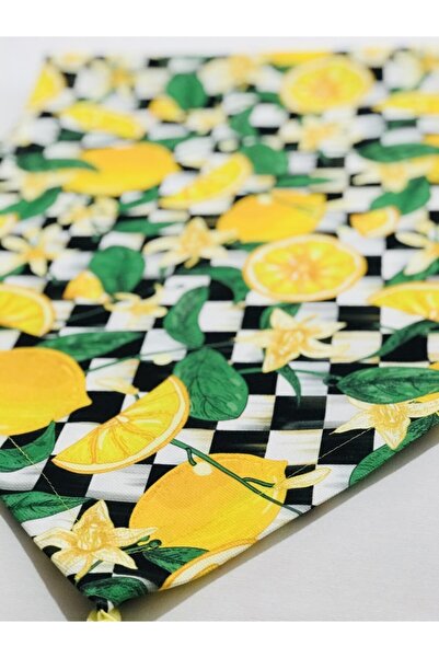 Livessa Home Lemon Checker Pattern Runner
