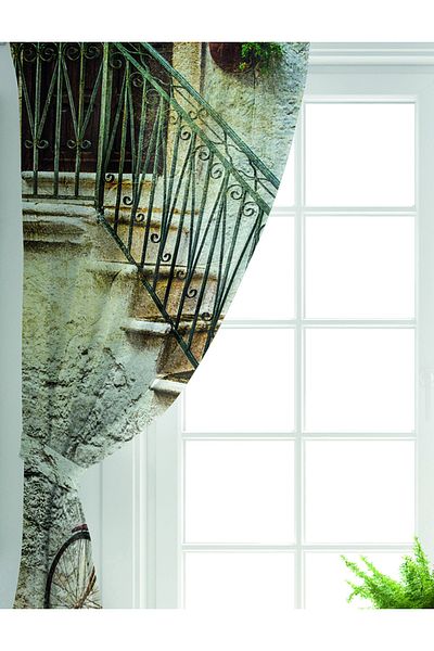 Realhomes Double Wing Real Homes Digital Printed Living Room Background Curtain