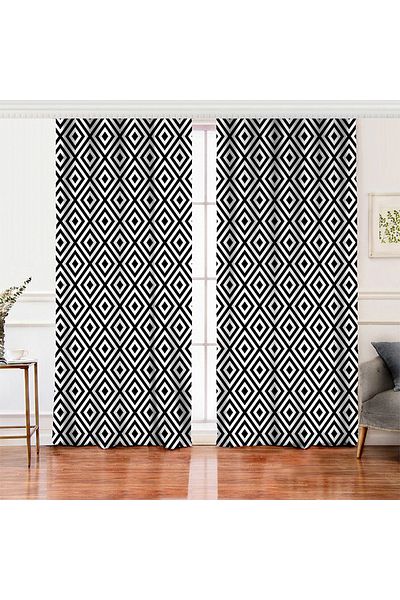 Realhomes Design special cu aripă dublă, imprimată digitală, perdea de fundal pentru living modern