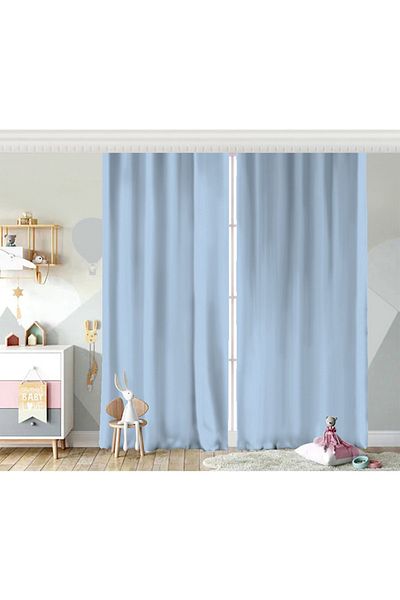 Realhomes Aripă dublă Baby Blue imprimat digital pentru fundal camera copiilor