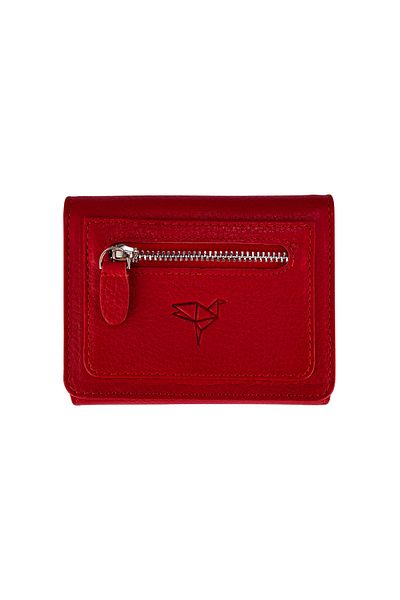 Garbalia Moon Genuine Leather Red Women's Wallet