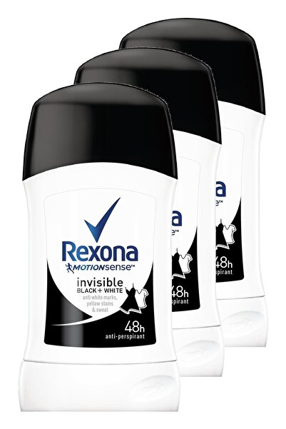 Rexona Men Invisible Black White Anti-Perspirant Women Roll-On 40 Ml. Triple Pack