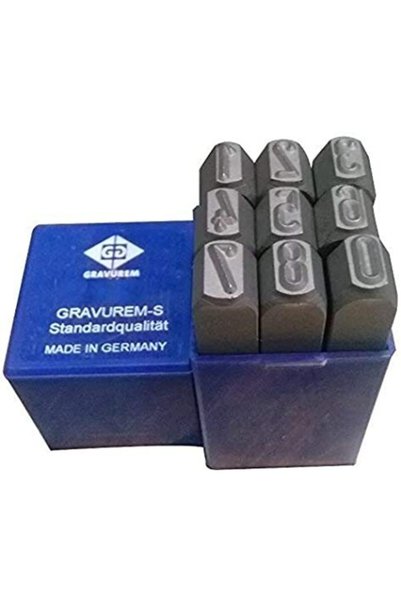 aydınticaret Gravurem - S Çelik Numaratör (rakam Takımı) 8 Mm Made In Germany