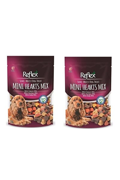 Reflex Yarı Yumuşak Ödül Maması Mini Kalp Mix - 150 gr x 2 Adet