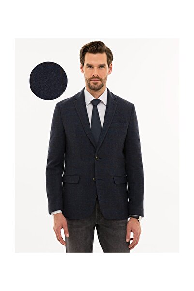 Pierre Cardin Ανδρικό μπουφάν σε μπλε ναυτικό λεπτή εφαρμογή G021GL002.000.1134815