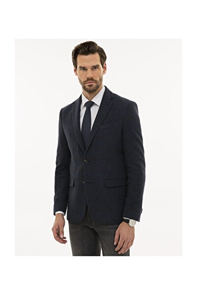 Pierre Cardin Ανδρικό μπουφάν σε μπλε ναυτικό λεπτή εφαρμογή G021GL002.000.1134815