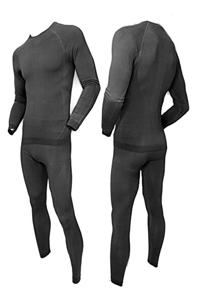 Relaxfit Seamless Basalayer -derecede Kullanımlı Seamles Siyah Erkek Termal Içlik Takım