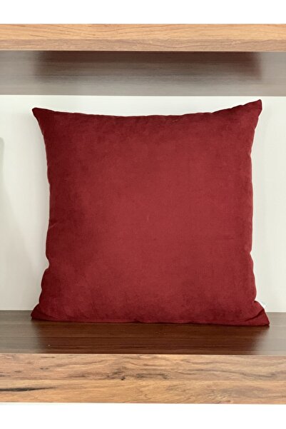 KIRLENTİM غطاء وسادة باللون العنابي العادي