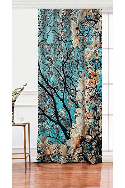 Realhomes Tek Kanat Özel Tasarım Dijtal Baskılı Modern Salon Fon Perdesi