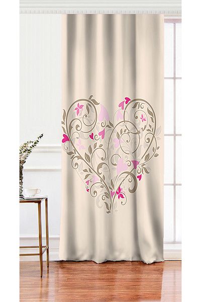 Realhomes Single Wing Special Design Digital Printed Living Room Background Curtain