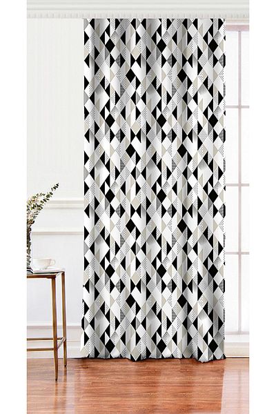 Realhomes O singură aripă Livense Diamond Motif Design special Cortina de fundal pentru living