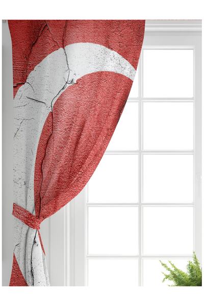 Realhomes Single Wing Special Design Digital Printed Modern Living Room Background Curtain
