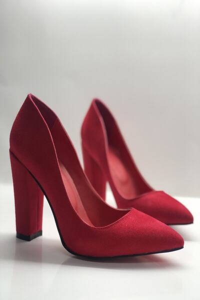 HAYYSHOES Stiletto Kalın Topuklu Ayakkabı