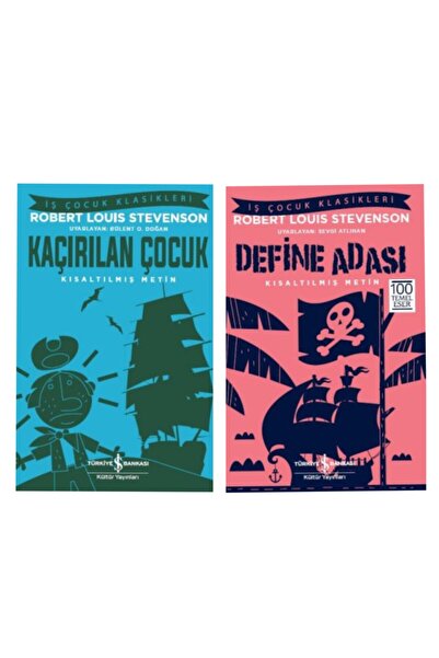TÜRKİYE İŞ BANKASI KÜLTÜR YAYINLARI Kaçırılan Çocuk Define Adası 2 Kitap Set ...