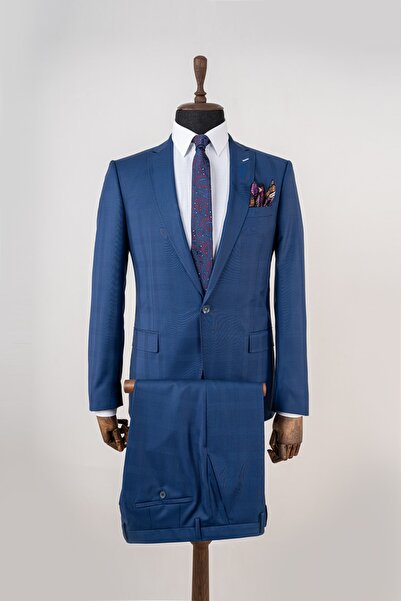 Sarar Interview Grosseto Erkek Lacivert Slim Fit Takım Elbise