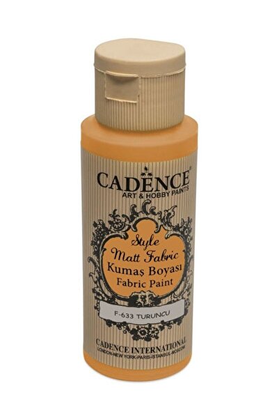Cadence Turuncu Style Matt Kumaş Boya F-633 59 ml