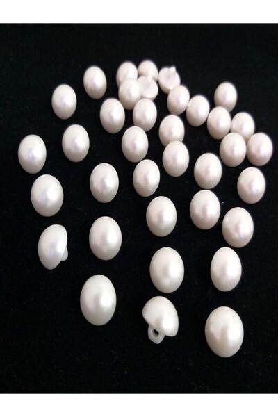 Turhan White Pearl Button 10pcs
