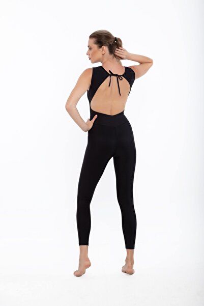 ESMERALDA'S LEGGINGS Kadın Mia Siyah Tayt - Tulum