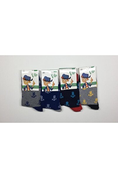 Vip Boy's Black Socks Pack of 12
