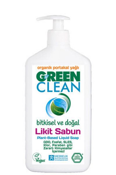 Green Clean Organic Orange Oil Liquid Soap 500 ml