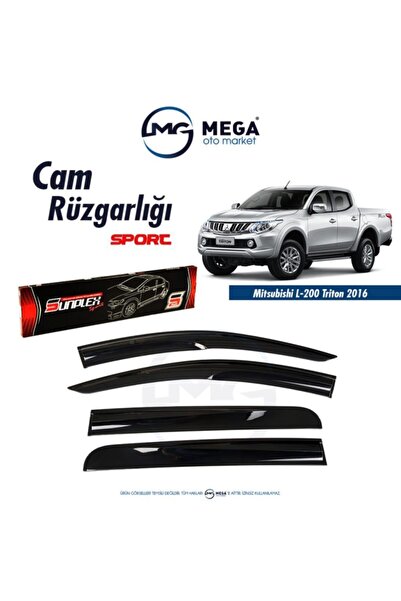 SUNPLEX Mi?tsubi?shi? L200 2016-2018 Cam Rüzgarlık Mugen Ti?p