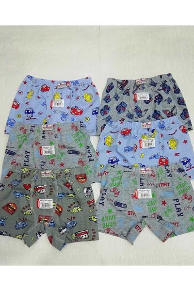 Ceylanoğlu Boy's Printed Boxers 6 Pack