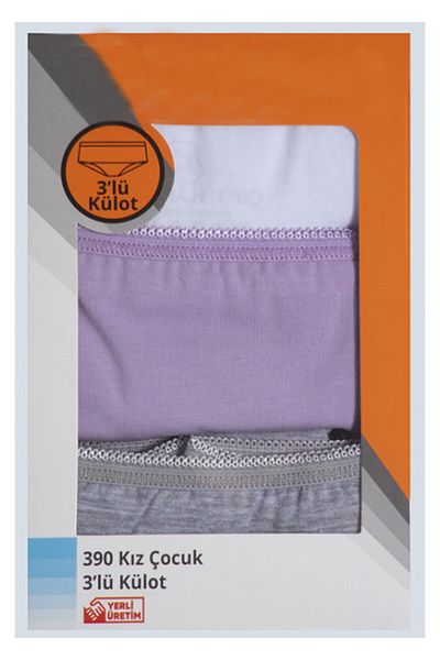 Çift Kaplan Boxer fetita liliac alb gri 3 piese 390