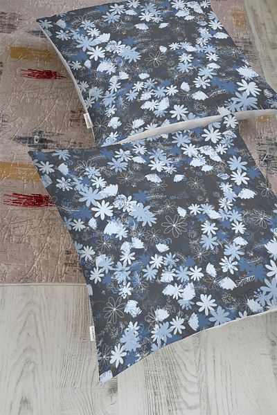 Realhomes Pernă de podea decorativă cu modele de margarete