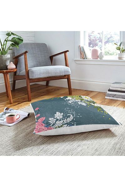 Realhomes Pernă de podea imprimată digital cu design de artă modernă