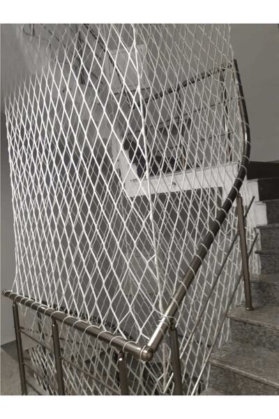 ünal file 6 Mm 2,50 x  8 Metre Balkon Güvenlik Filesi Çocuk Emniyet Ağı Merdi...