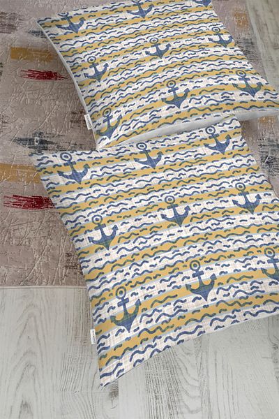 Realhomes Pernă decorativă de podea cu motiv de marinar