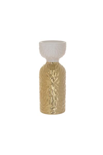 BİEV Seramik Mumluk Beyaz Altın