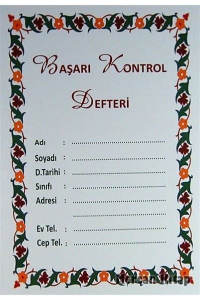 Furkan Kitabevi Başarı Kontrol Defteri