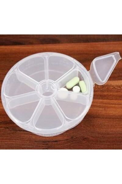 LOVYCO صندوق تخزين الأدوية الأسبوعي البيضاوي