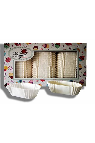 Dekamis White Small Inserts Cake Muffin Paper 1000 Pieces